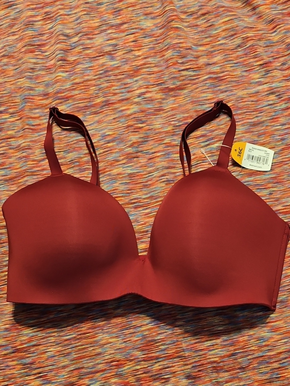 Secret Treasures Seamless Molded Bra in Burgundy Red NWT